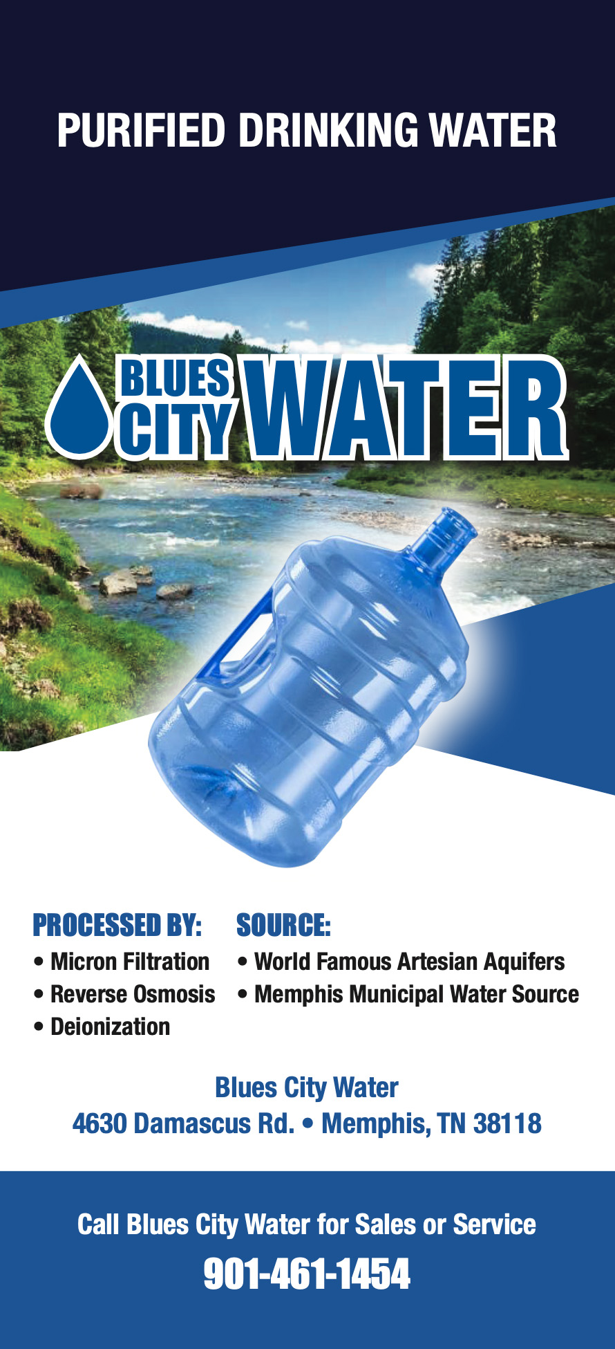 Call Blues City Water: 901-461-1454